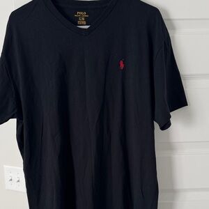 Polo by Ralph Lauren Black V-Neck Tee